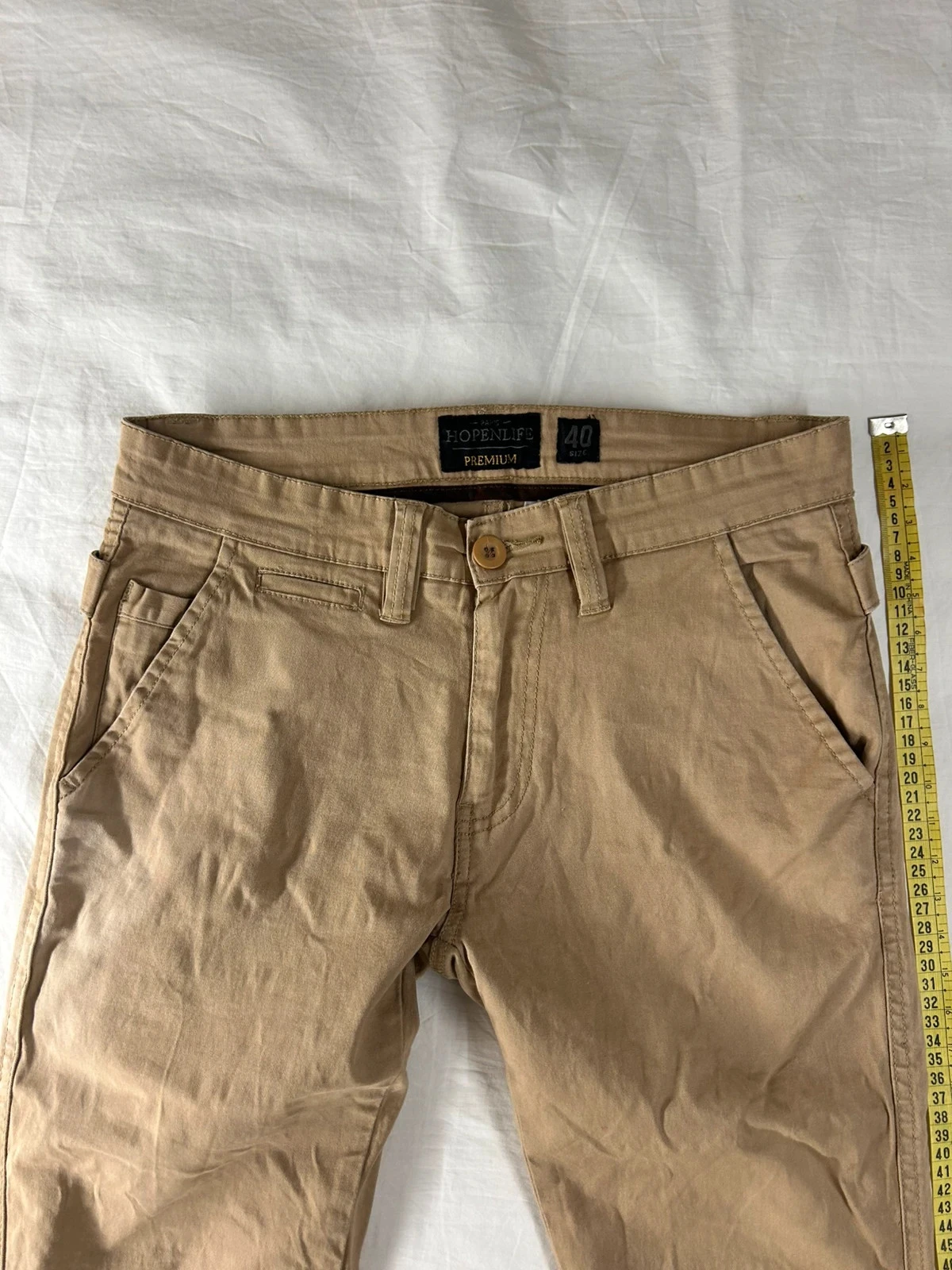 Chino bege creme hopenlife premium vintage tamanho 40 – photo 3